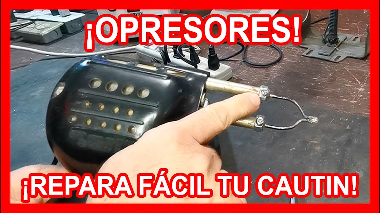 CAUTIN DE PISTOLA - Como fabricar los opresores (sujetadores) de las puntas de cautin de pistola