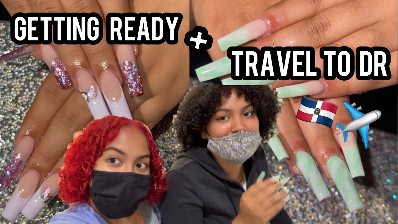 DOMINICAN REPUBLIC TRAVEL VLOG!! (Nails, Toes, Eyebrows, Airport drama & Adventures)