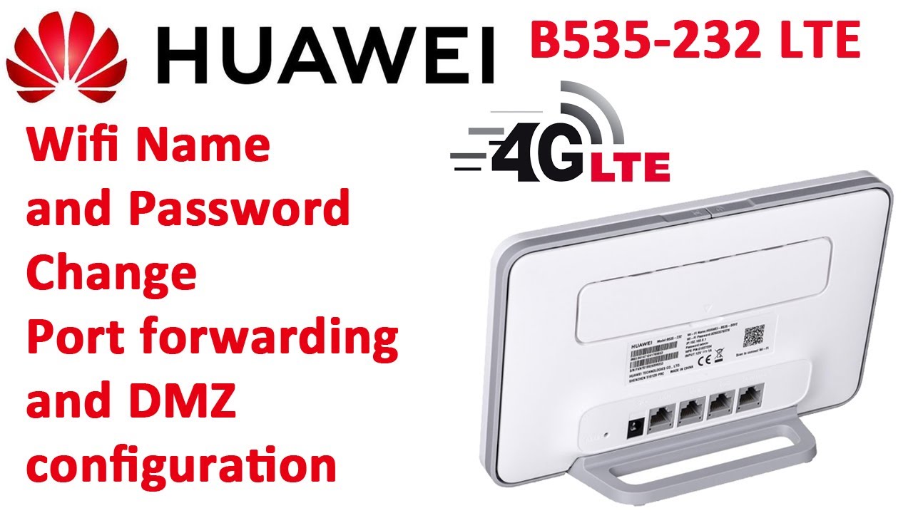 Конфигурация маршрутизатора Huawei 4G B535 #portforwarding и настройка #dmz