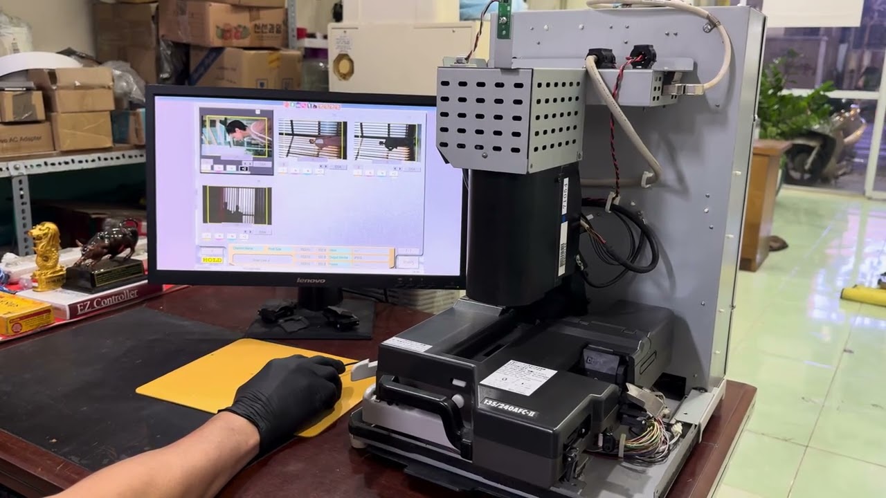 Testing reconditioned NORITSU 135/240AFC-II from my customer in Germany. 09/02/2026.
