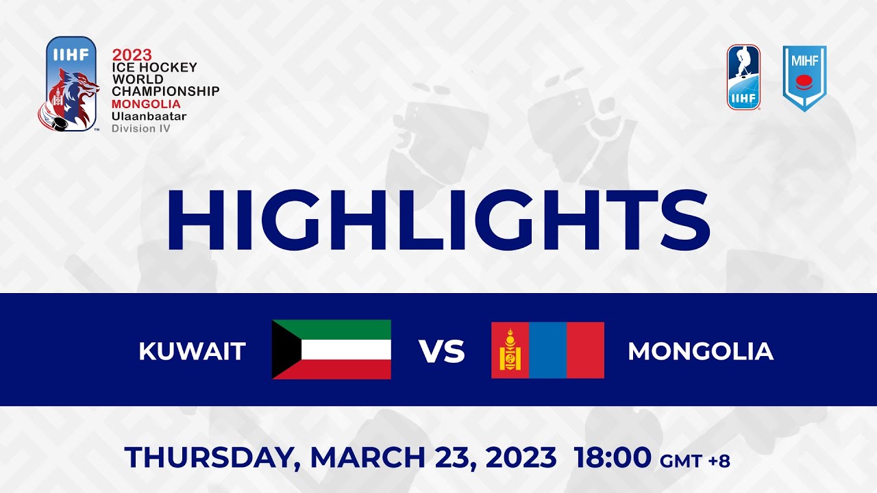 Highlights | 2023 IIHF Ice hockey World Championship | KWT vs MGL, Game 2