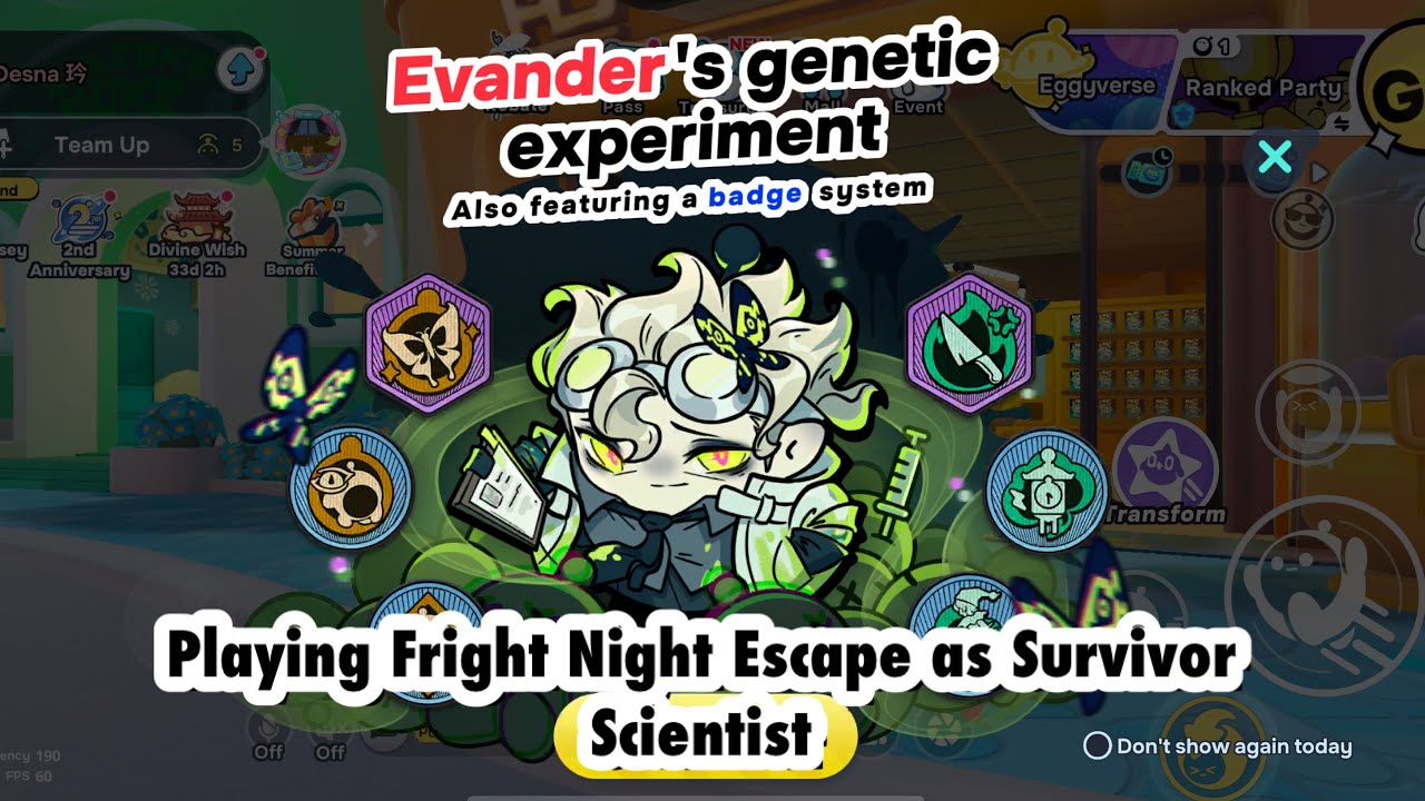 Playing Fright Night Escape as Survivor Scientist - Eggy Party
