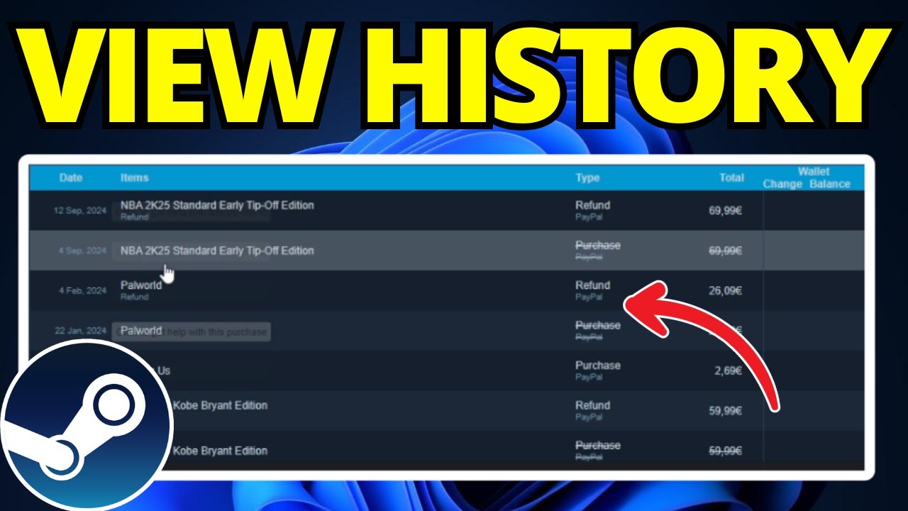 How To View Purchase History on Steam