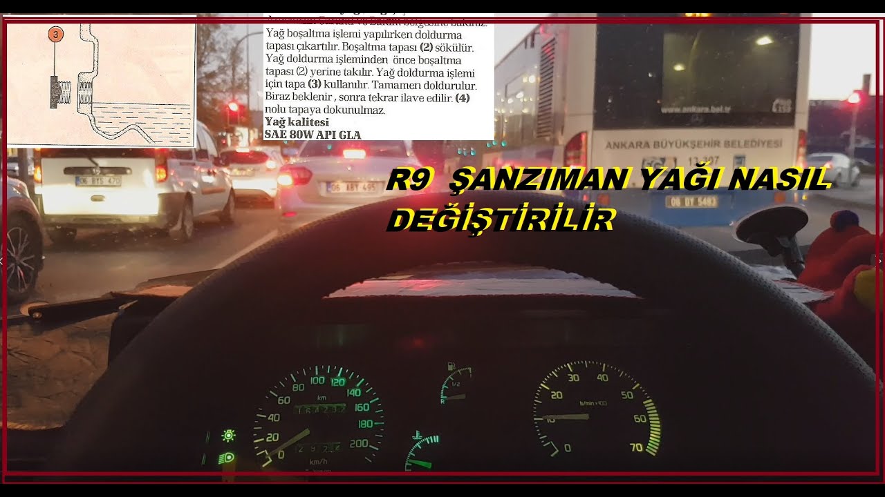 Renault R9 Broadway  Şanzıman Yağı Nasıl Değiştirilir/  45 binde bir değişmeli