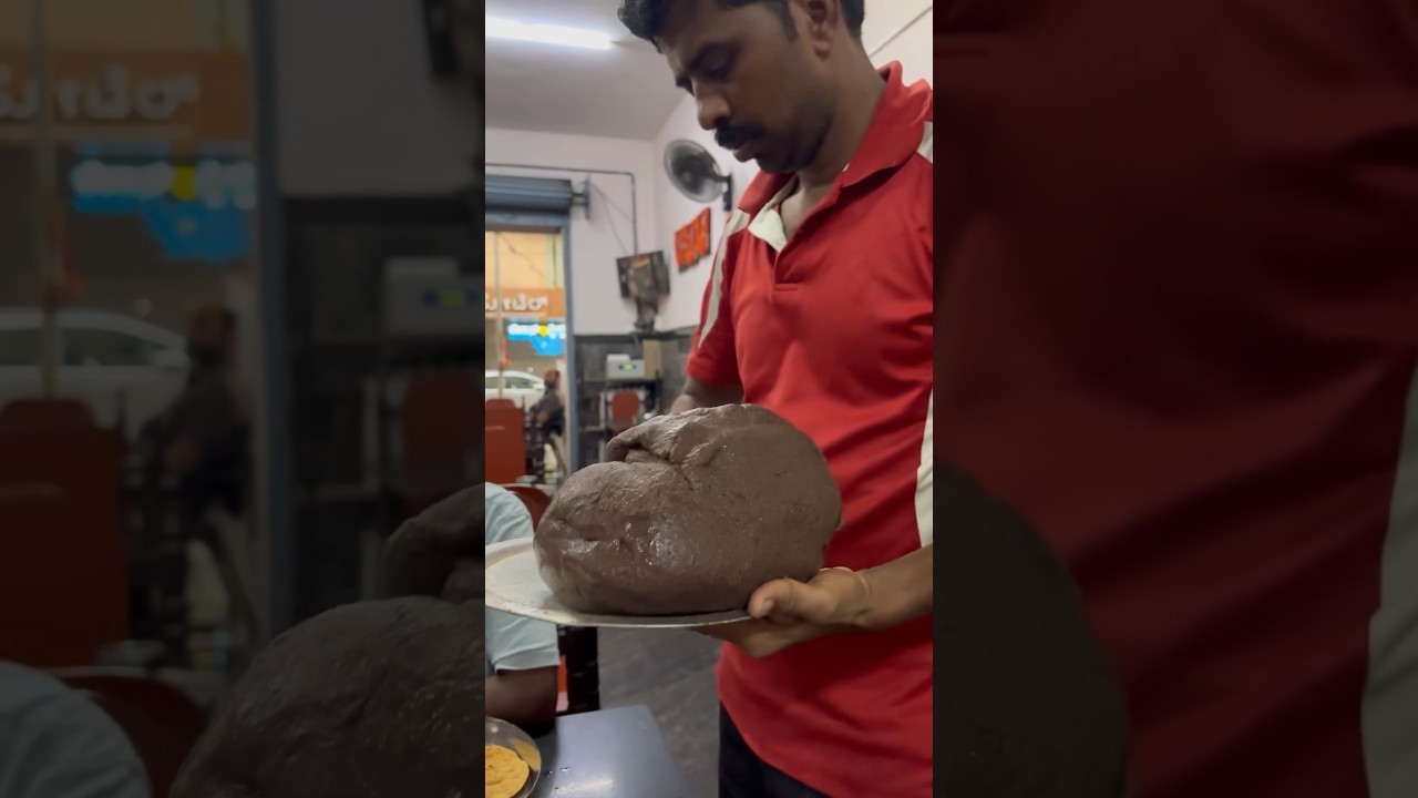 Trying out Raggi Mudde for the first time in Karnataka | Raggi balls | south India dish 