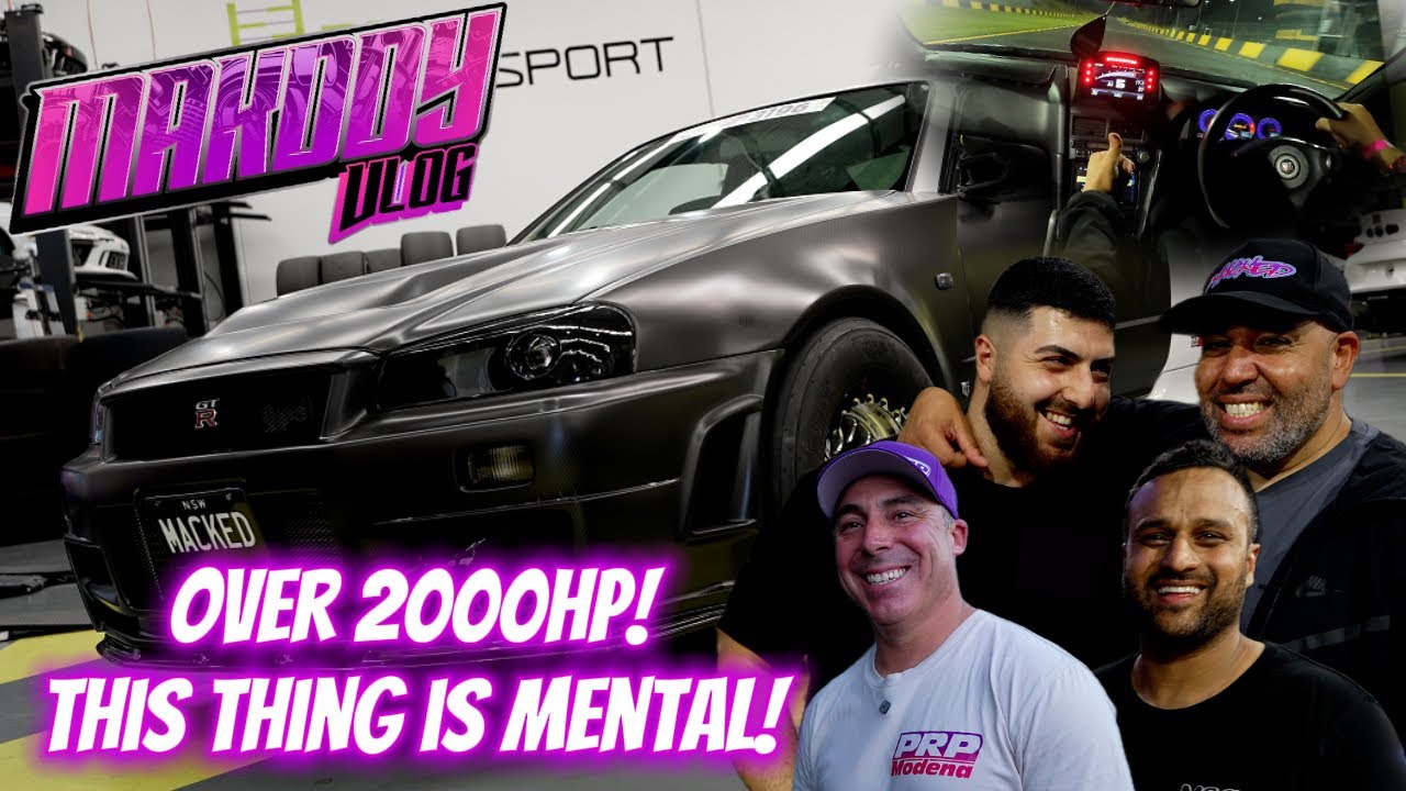 VLOG 51: 2100HP R34 GT-R, Macked Comes Out To Play At Roll Racing Sydney!