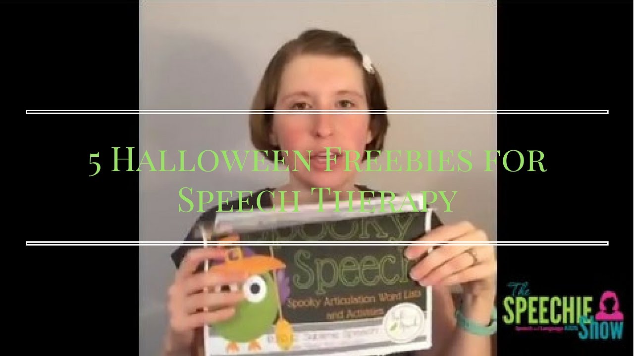 5 Halloween Freebies for Speech Therapy