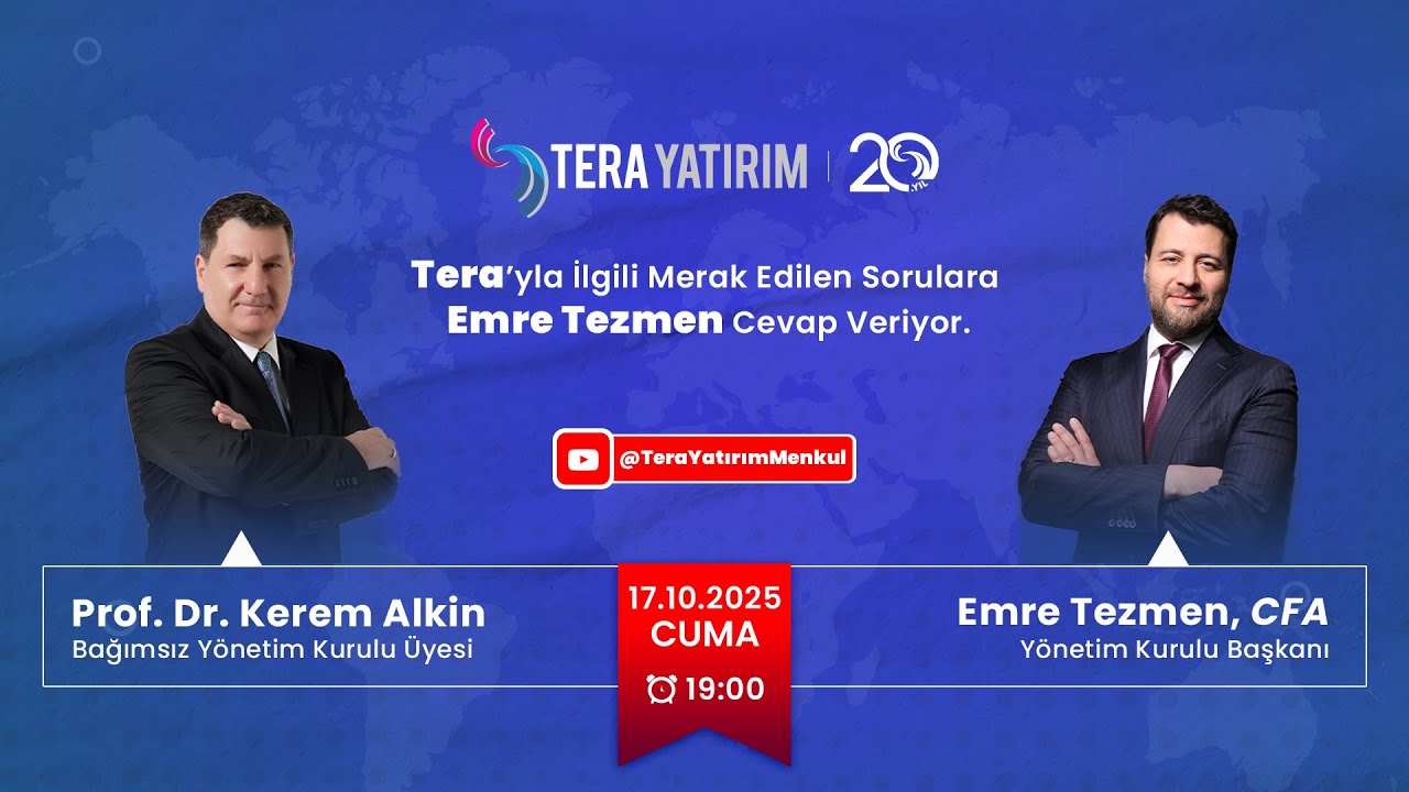 📢 Tera’yla ilgili merak ettiklerinizi Emre TEZMEN yanıtlıyor!