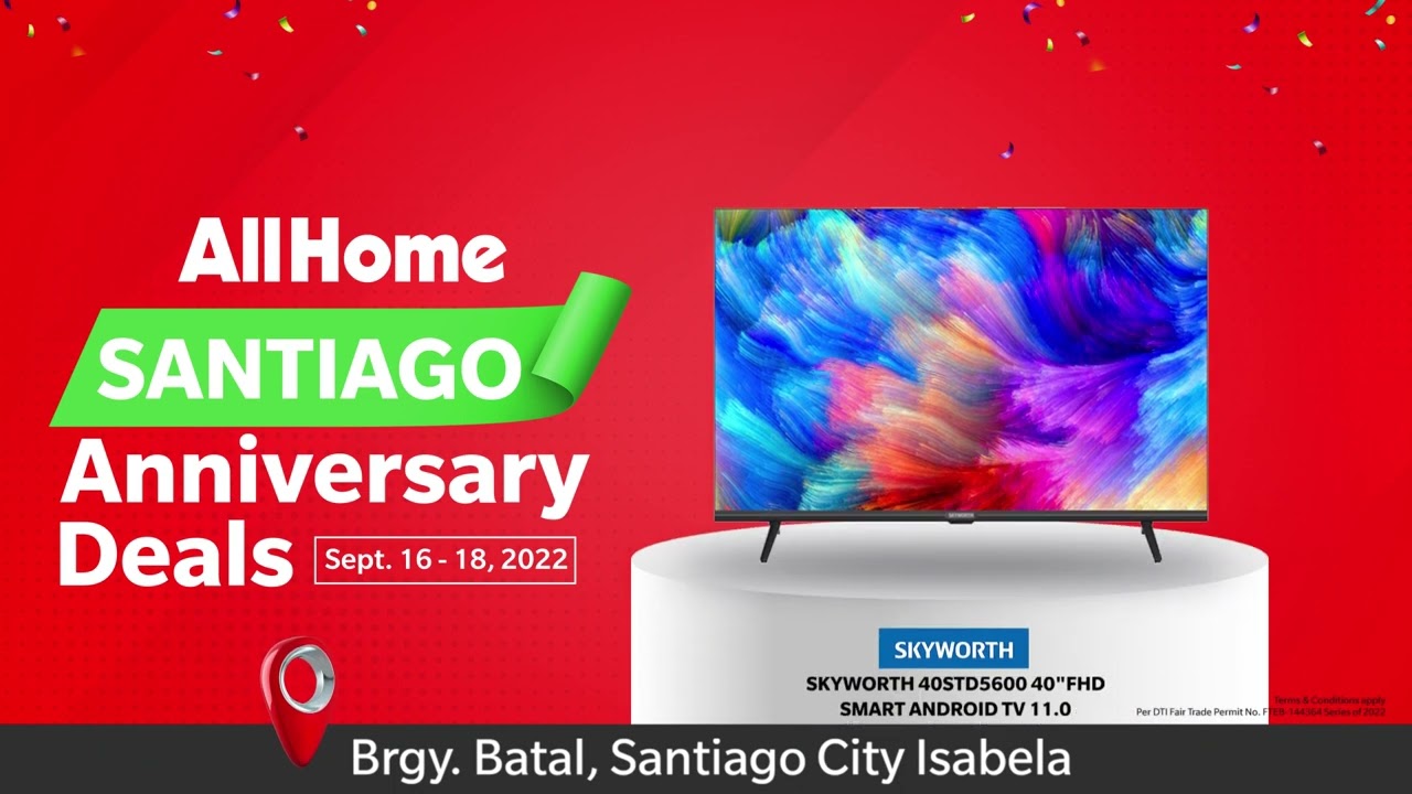 Celebrate with us at the AllHome Santiago Anniversary Deal!