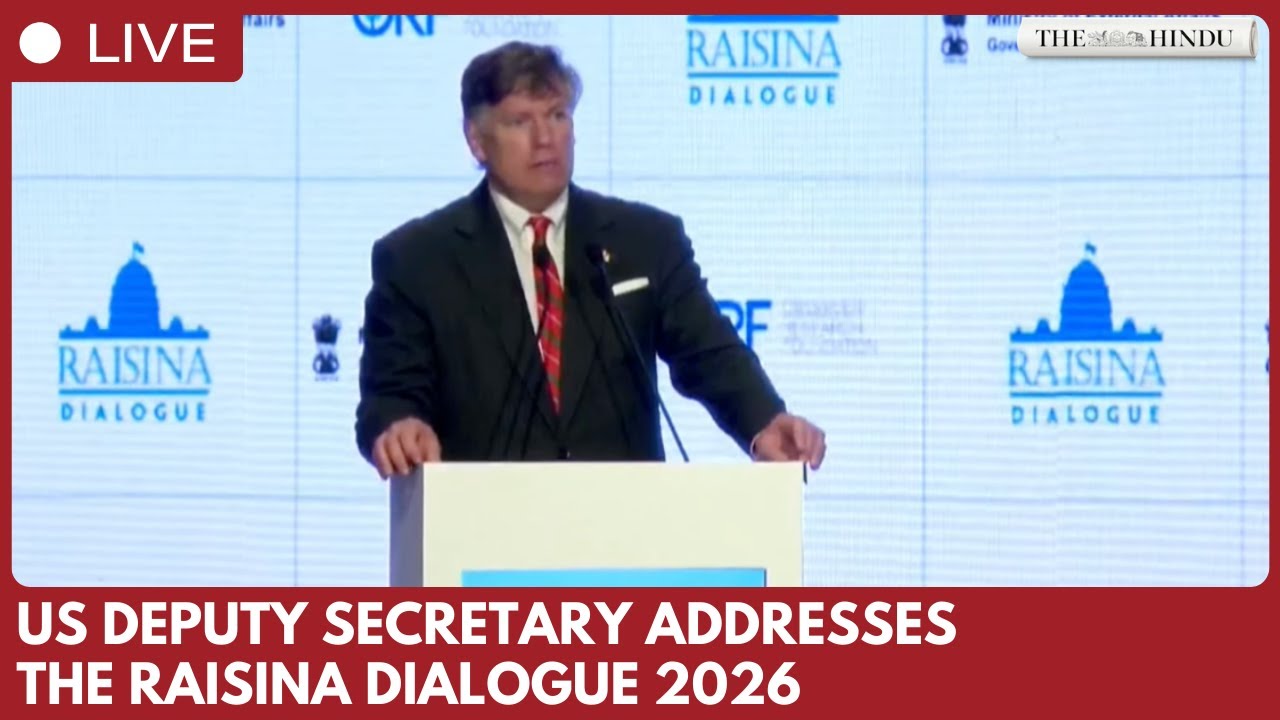Christopher Landau speaks at Raisina Dialogue in New Delhi