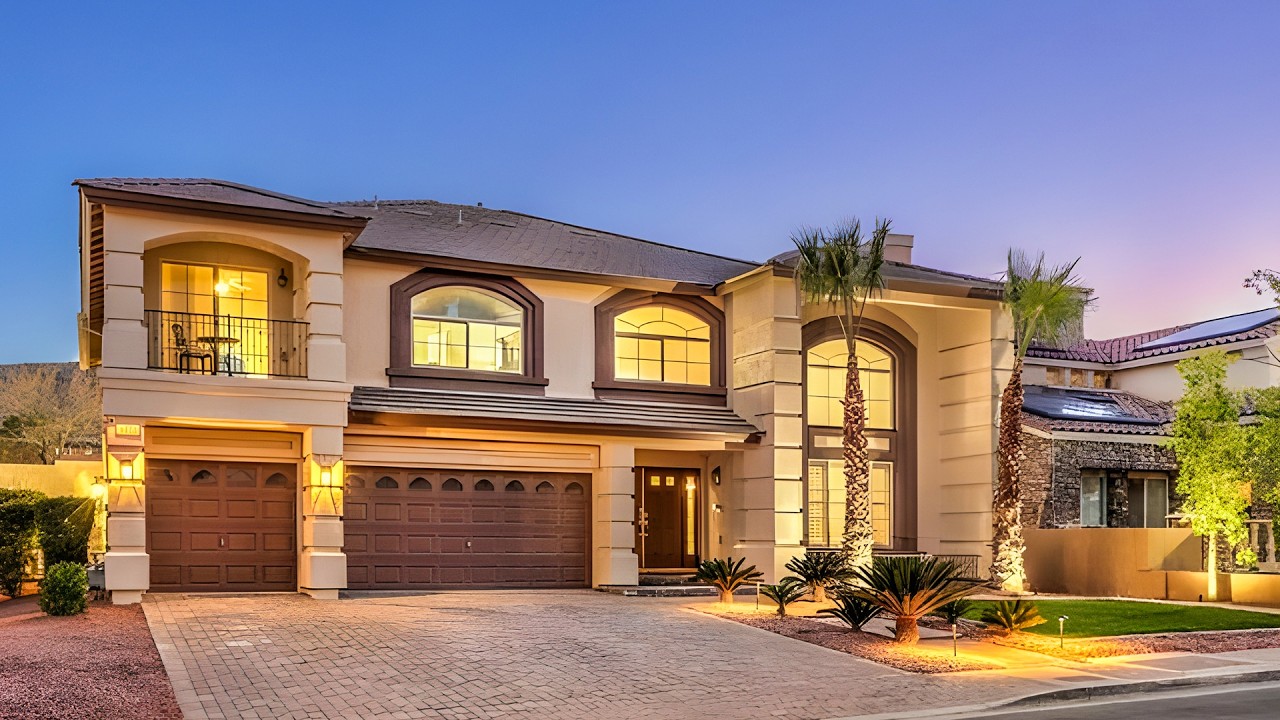 Las Vegas Micro Mansion for Sale | Resort Style Pool | 5327sqft w/ Mancave Basement Theater and Bar