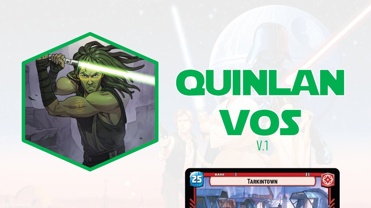 QUINLAN VOS TARKINTOWN V.1 DECK TEST!! / Star Wars Unlimited - Gameplay PT-BR