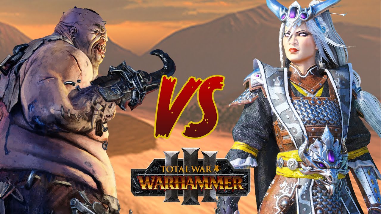 CATHAY vs OGRE KINGDOMS // Total War: WARHAMMER 3 Battle & Commentary