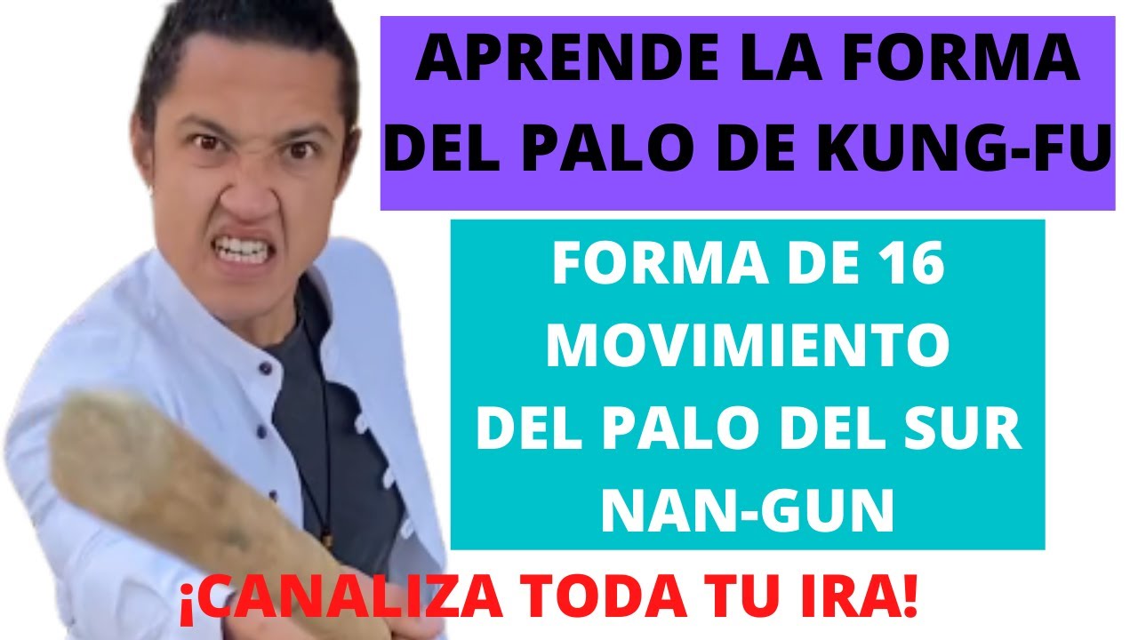 🈹Forma de 16 movimientos de Nangun | Wushu forma OFICIAL | TUTORIAL del palo de Kung Fu🈯️