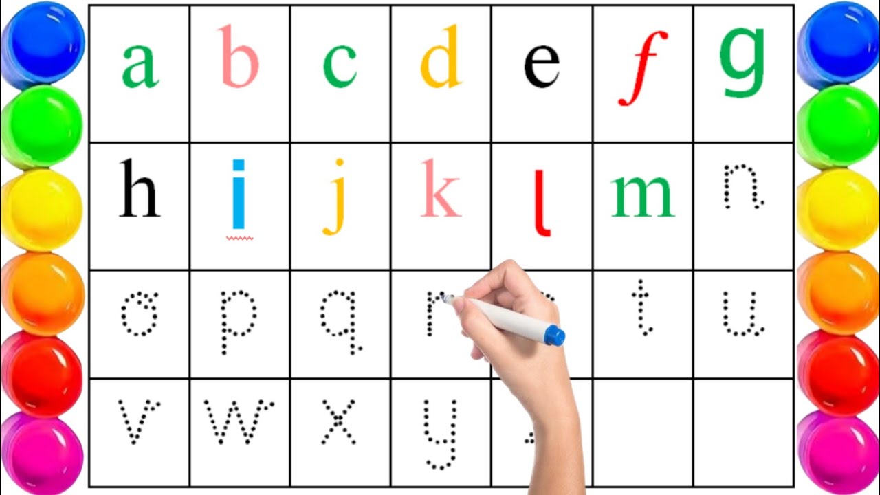 Small letters abcd practice ke liye video dekhe ! a to z english alphabets ! a to z pronunciation !