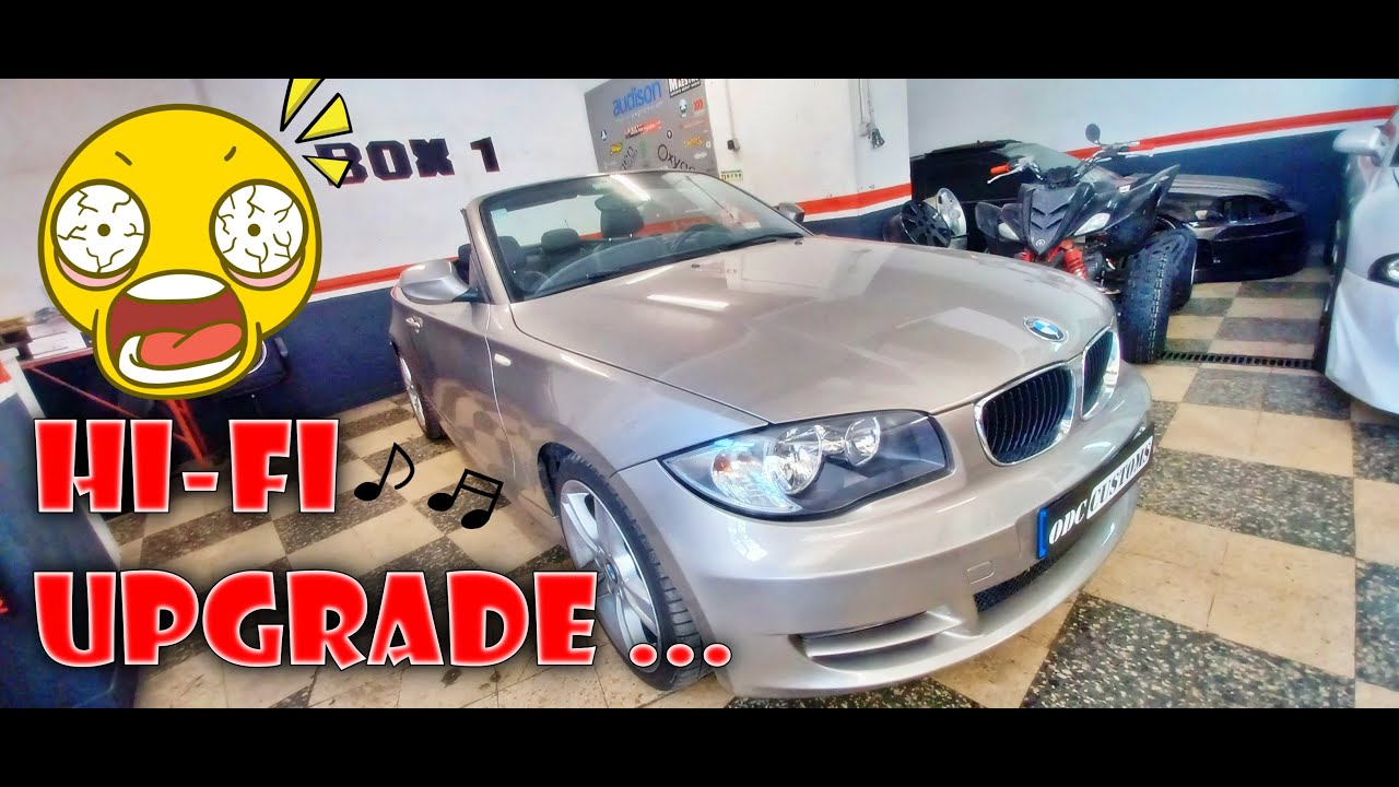 BMW Série 1 E88 Cabrio agora com sistema de som Hi Fi