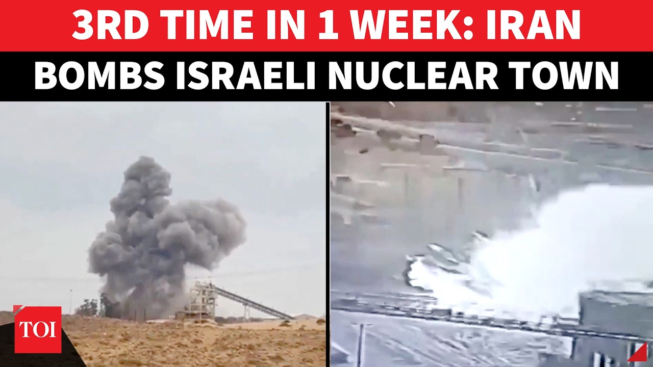 Iranian Missile Strike Near Israel's Secret Nuclear Site Sparks Panic; Explosions Rock Negev Desert