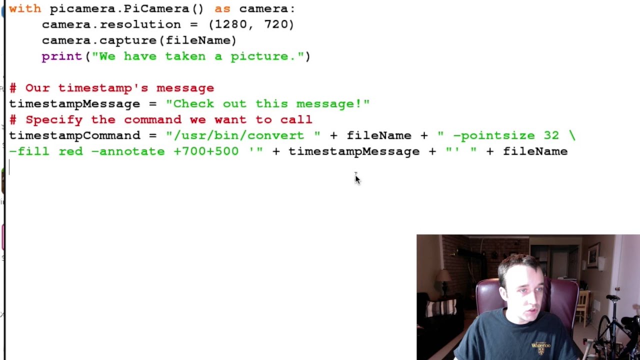 Raspberry Pi Tutorial 14 - Adding Timestamp to Pictures
