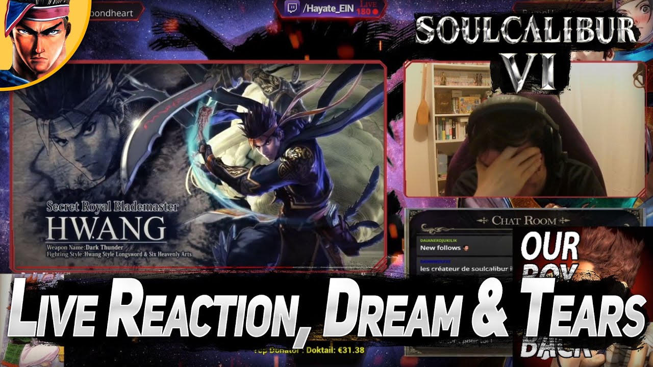 HWANG SOULCALIBUR 6 LIVE REACTION Hayate +15years of endless Tears of Happiness