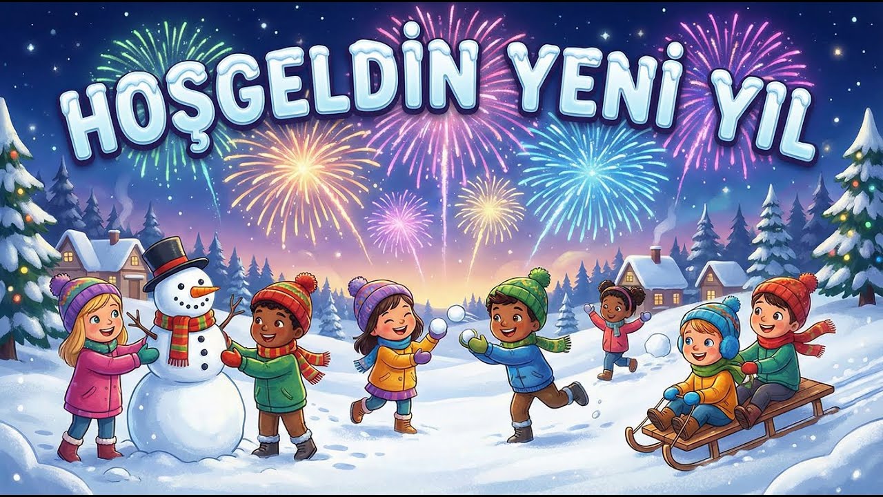 Hoş Geldin Yeni Yıl 🎄 - Çocuklar İçin Eğlenceli Yılbaşı Şarkısı | Danslı & Ritmik