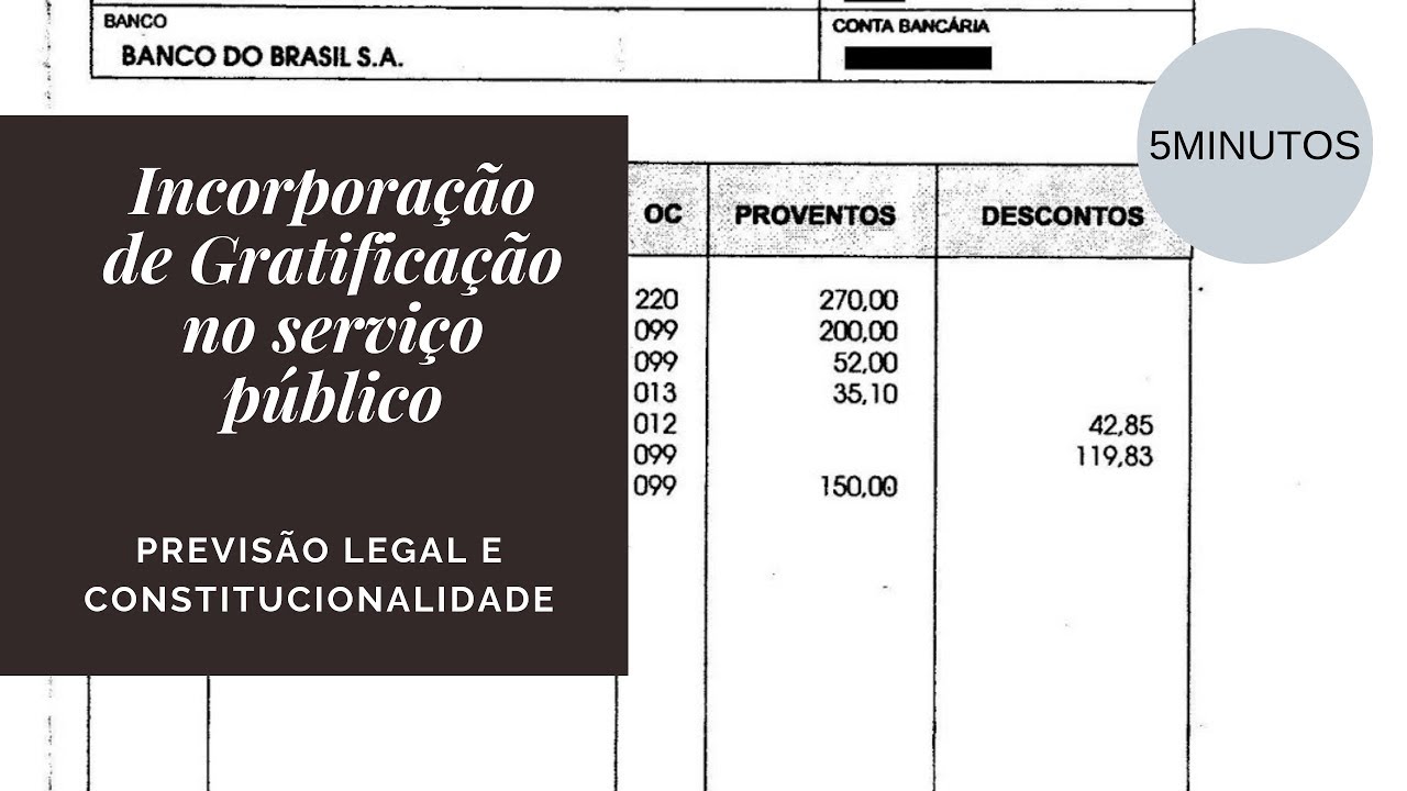 INCORPORAÇÃO DE GRATIFICAÇÃO DE CARGO COMISSIONADO