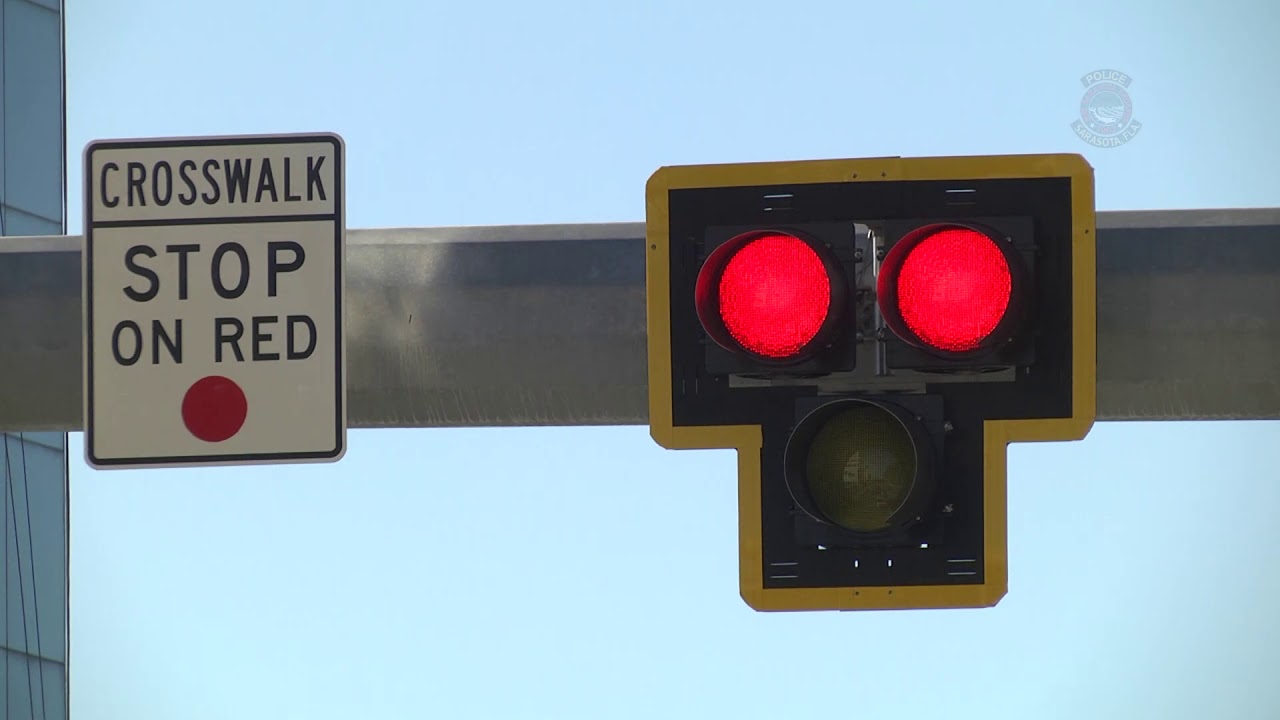 Sarasota Police Traffic Unit Explains How to Use the HAWK Pedestrian Crosswalk