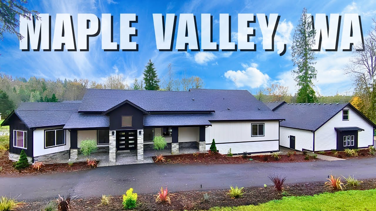 $2.5M+ Maple Valley, WA Luxury New Construction Home | 5 Acers + HUGE Garage