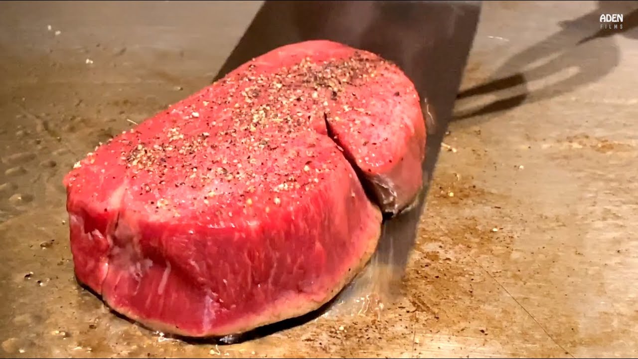Rare Olive Wagyu in Japan - cooked 
