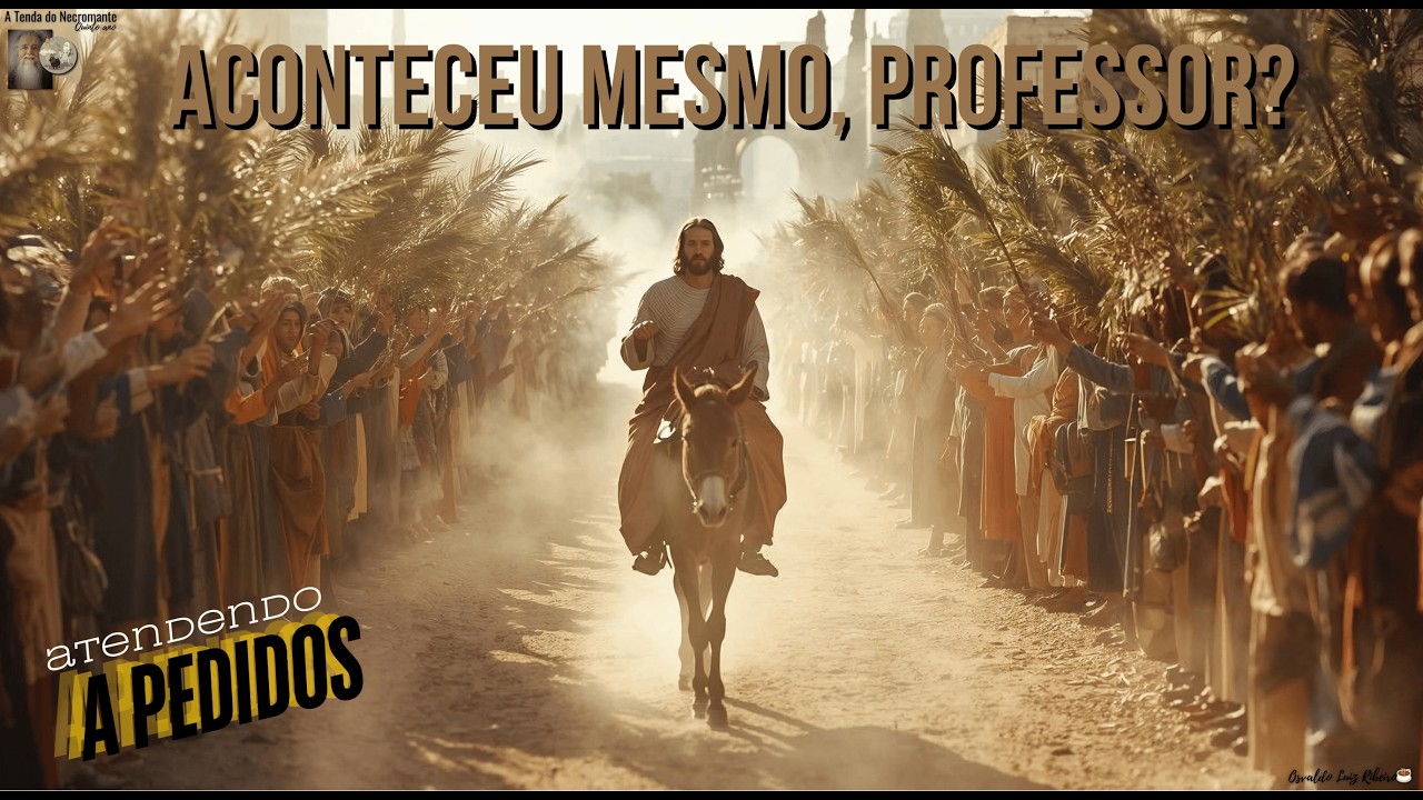 Live 541.  Jesus subiu a Jerusalém em um jumentinho e expulsou os vendedores do templo, professor?