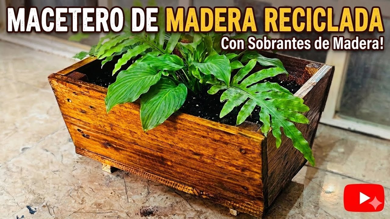 Idea de Macetero de madera | con sobrantes de otros proyectos .