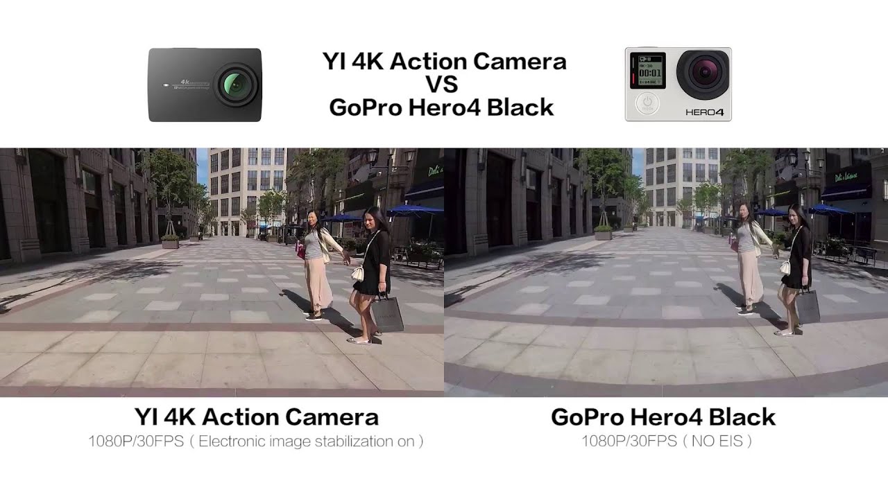 YI 4K Action Camera VS GOPRO HERO4 BLACK #SamiLuo