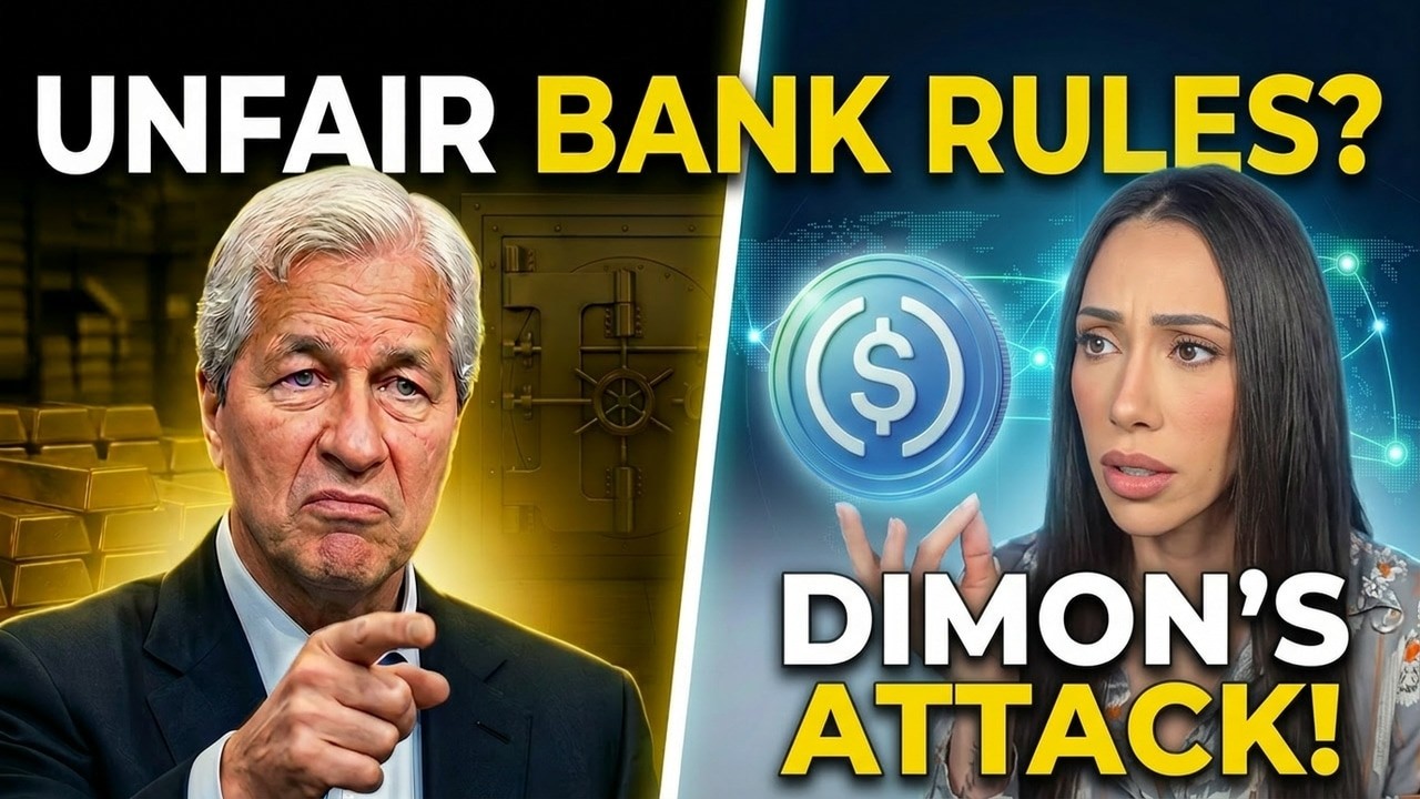 DISGUSTING JPMorgan CEO DEMANDS UNFAIR Bank Rules on Stablecoins and HAULTS Crypto Market Structure
