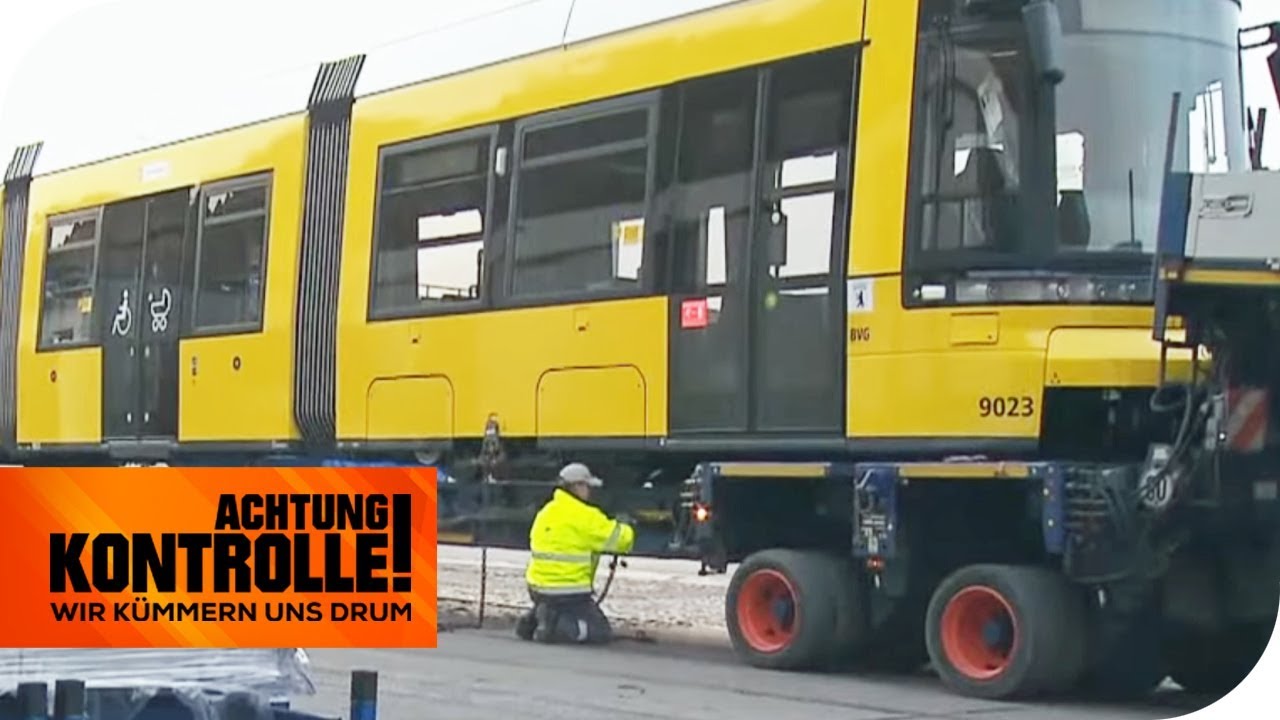 Straßenbahn-Schwertransport in Berlin: Kommen sie rechtzeitig an? | Achtung Kontrolle | kabel eins