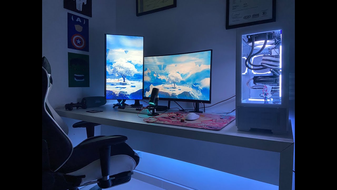 MEU SETUP GAMER (BRANCO/FULL WHITE) 2023