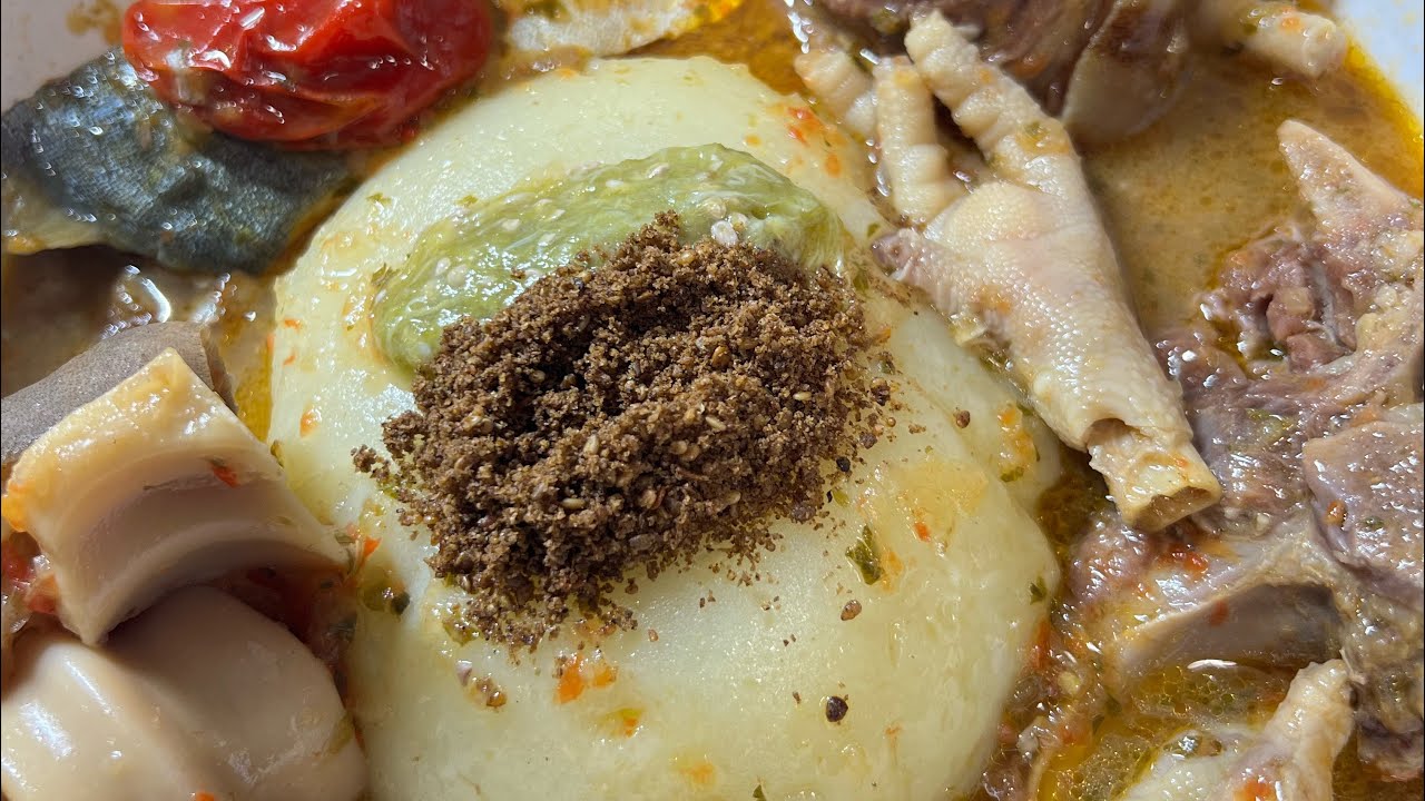 Spicy Liberian FUFU and Pepper soup |Immunity Food|