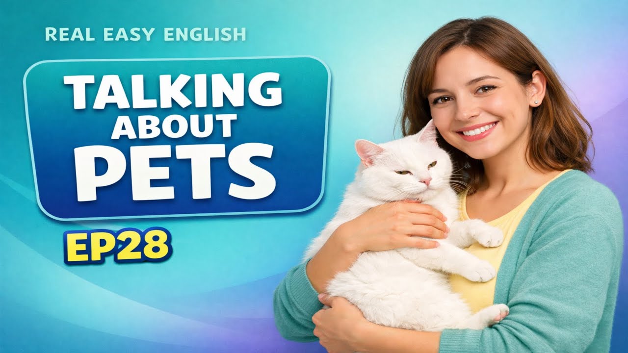 Dog & Cat Stories | Easy English Conversation Practice | #englishpodcast