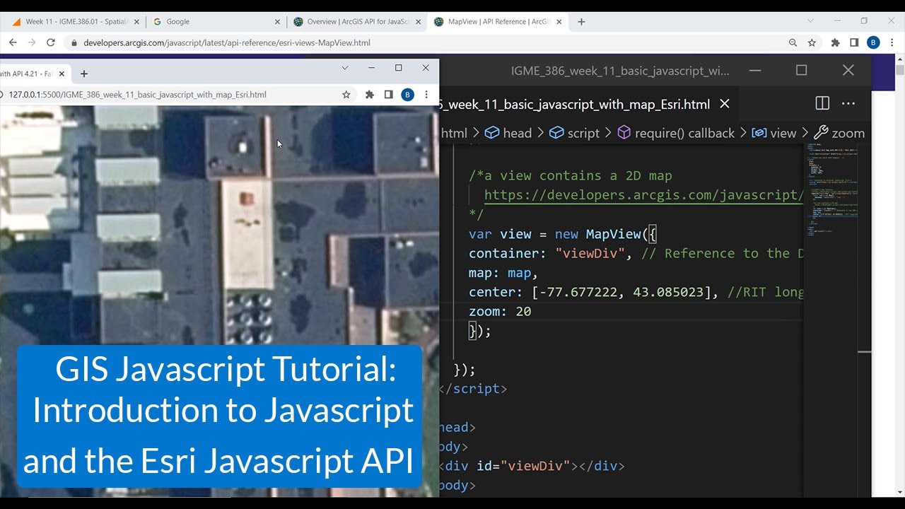 Учебное пособие по JavaScript для ГИС: Введение в JavaScript и API Esri ArcGIS JavaScript API #Ка...