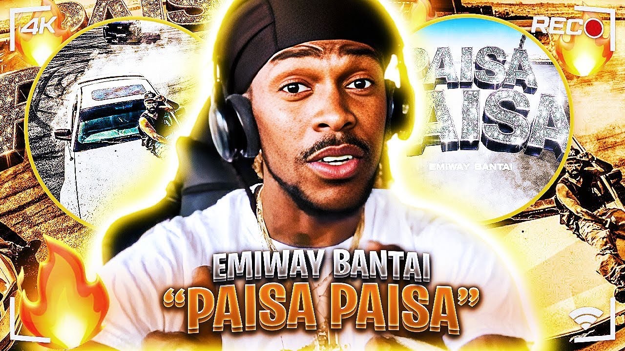 EMIWAY BANTAI PAISA PAISA (AMERICAN REACTION) IM BACK 😂😅😆