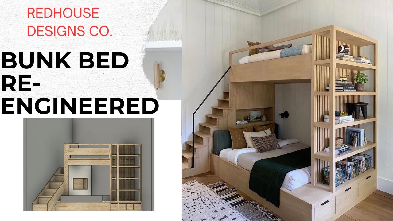 Re-Engineering a Viral Bunk Bed Design | Twin Over Full w/ Stairs & Storage (Episode 04)