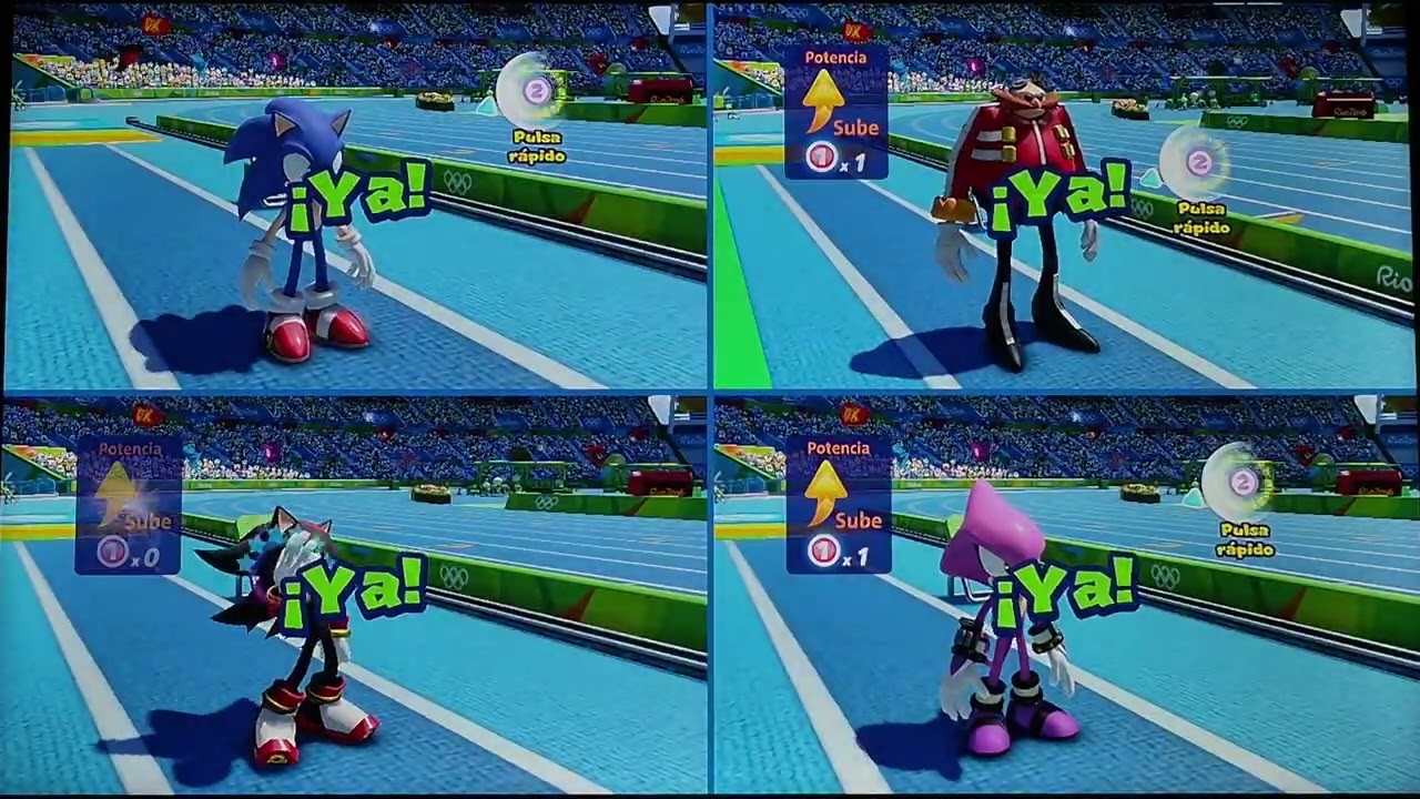 Mario & Sonic Rio 2016 Triple Jump #19 (Sonic Vs Shadow Vs Espio) + Dr. Eggman Fails 