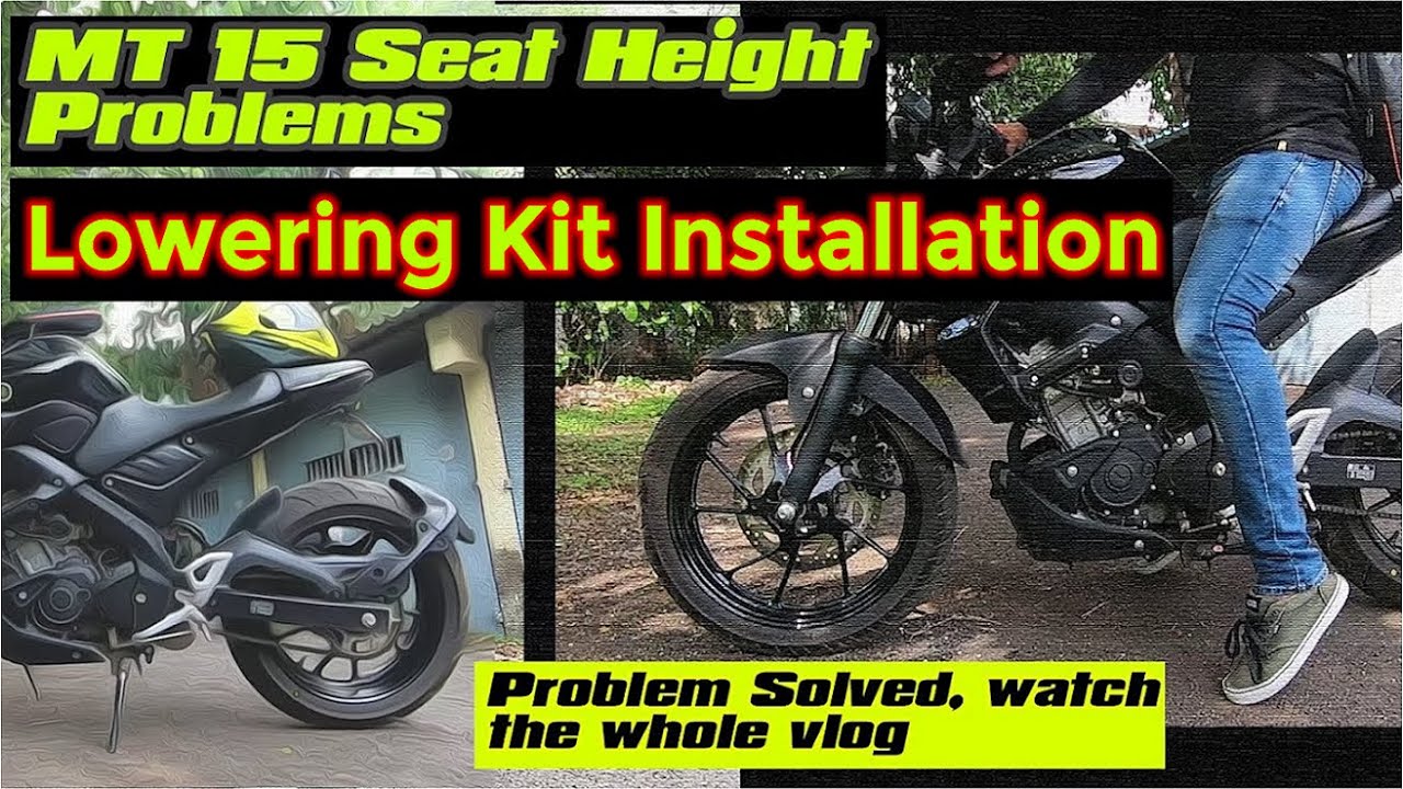Yamaha MT 15 height lowering kit installation | Problem solved of MT 15 height adjustment