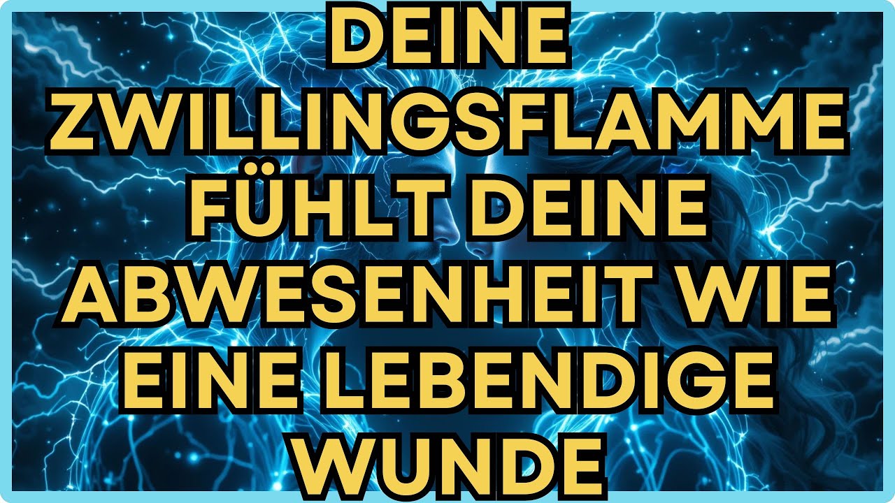 Deine Zwillingsflamme fühlt deine Abwesenheit wie eine lebendige Wunde