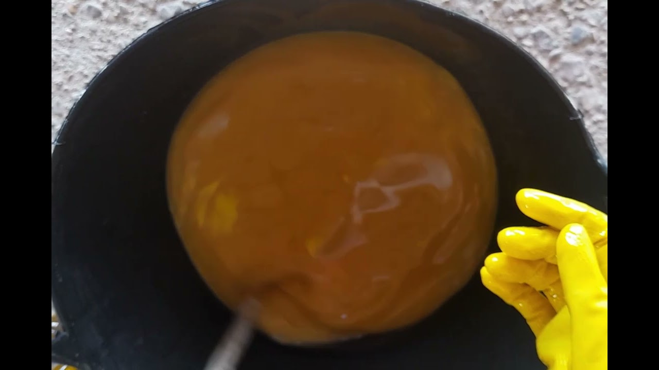 Detergente en polvo con aceite usado.