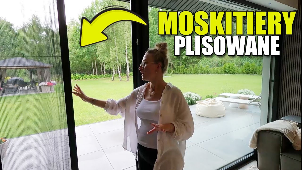 MOSKITIERY PLISOWANE na dużych oknach z żaluzjami fasadowymi. Koniec much i komarów