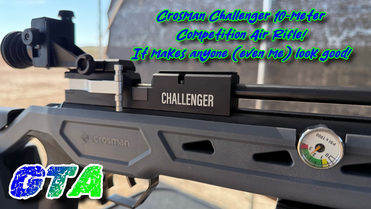 Crosman Challenger 10-meter Competition Air Rifle! It makes anyone (even me) look good!