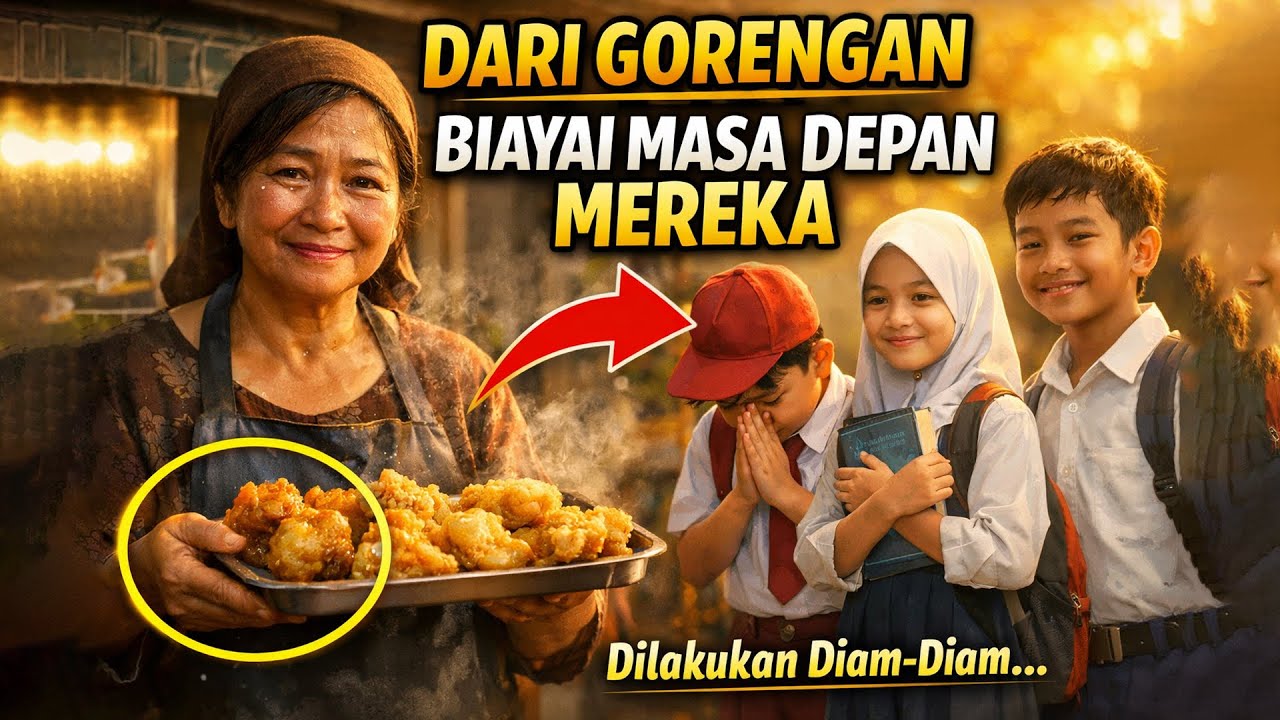 KISAH INSPIRATIF || PENJUAL GORENGAN YANG MEMBIAYAI PULUHAN ANAK SEKOLAH #kisahinspiratif