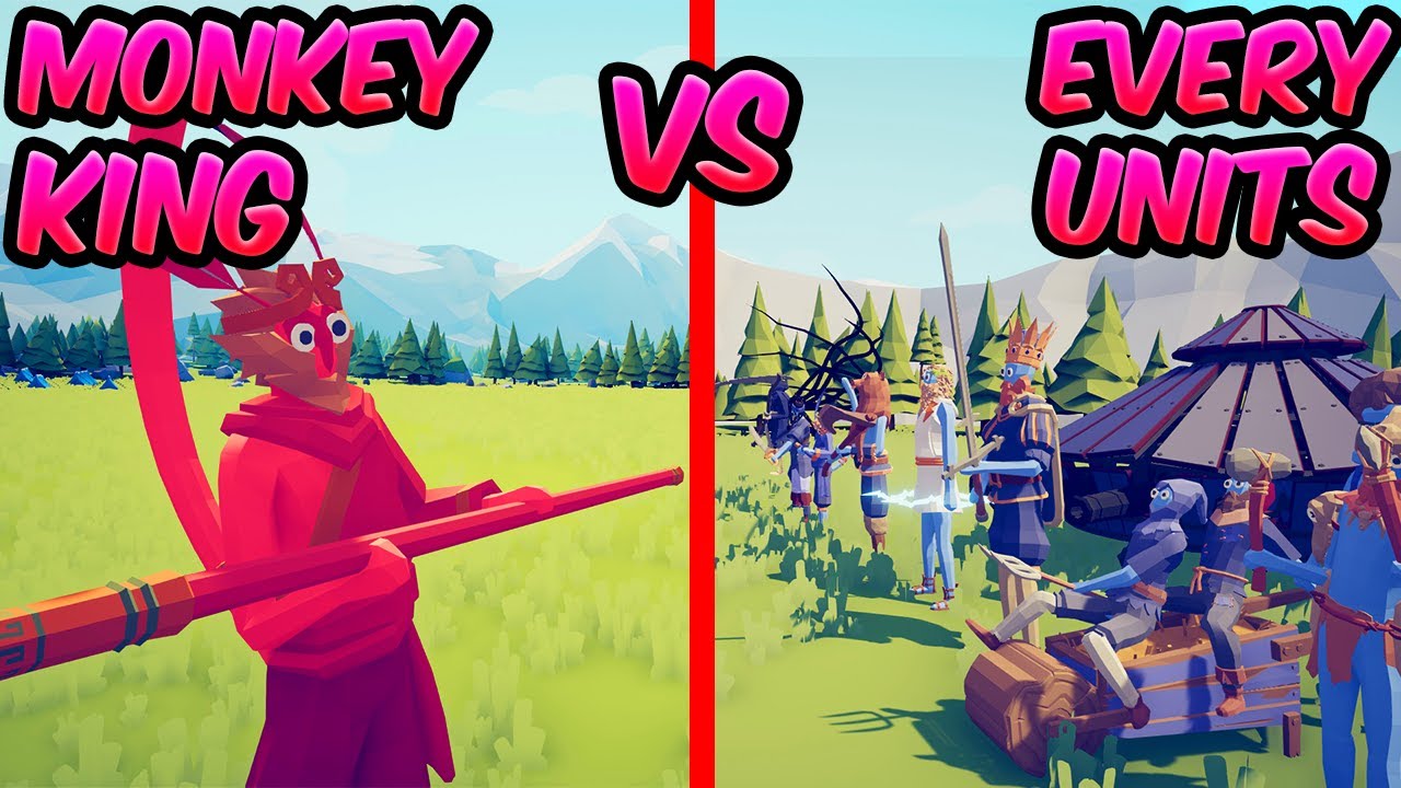 🔥🔥 MONKEY KING vs EVERY UNIT! 🤔🔥 | TABS - Totally Accurate Battle Simulator
