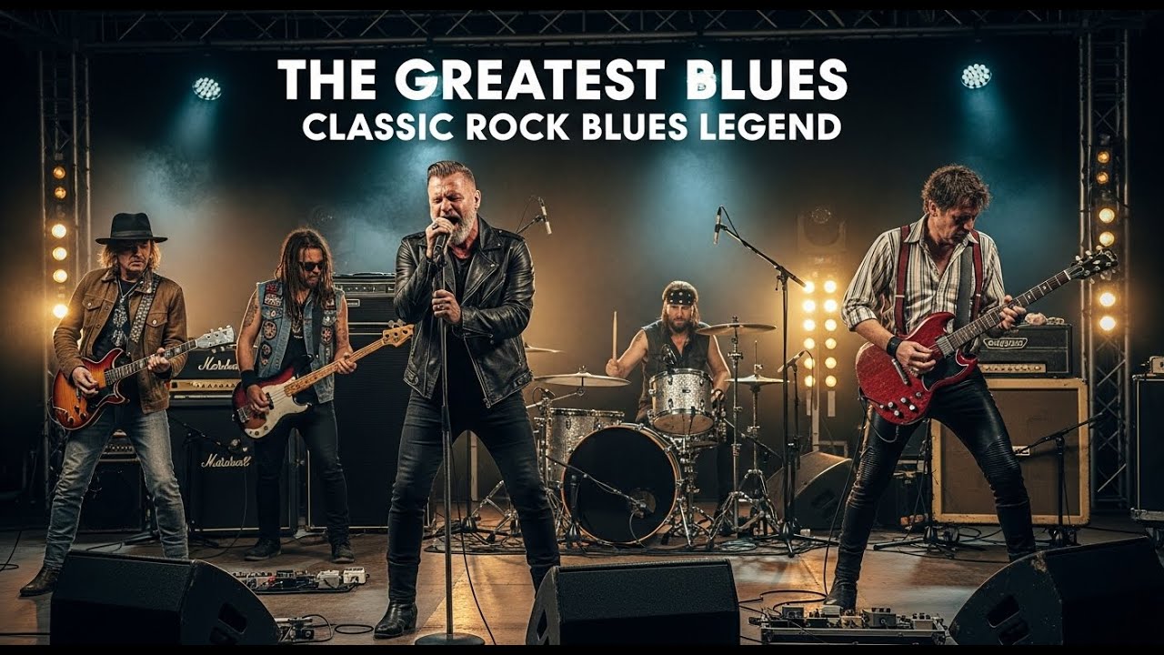 Jimi Hendrix, Eric Clapton, SRV, Gary Moore, ZZ Top 🔥 Classic Blues Rock Vocals & Guitar Riffs 🎸🎤