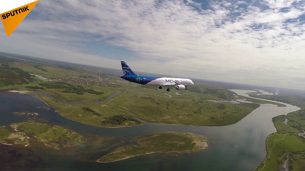 Russian MC 21 Plane's First Flight