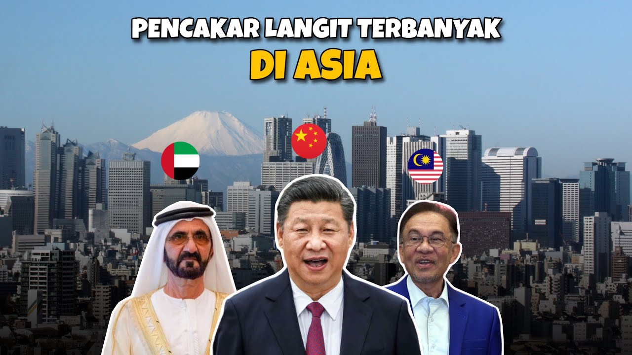 5 Negara Yang Mempunyai Bangunan Pencakar Langit Terbanyak Di Asia! Malaysia Termasuk?